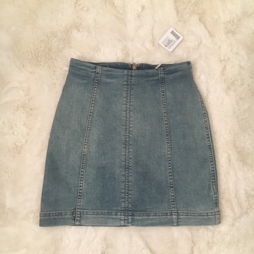 Free People Modern Femme denim mini skirt *NWT*
